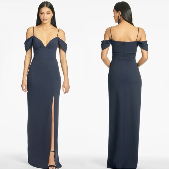 Sachin & Babi Brittany Gown - Navy - Picture 1 of 6